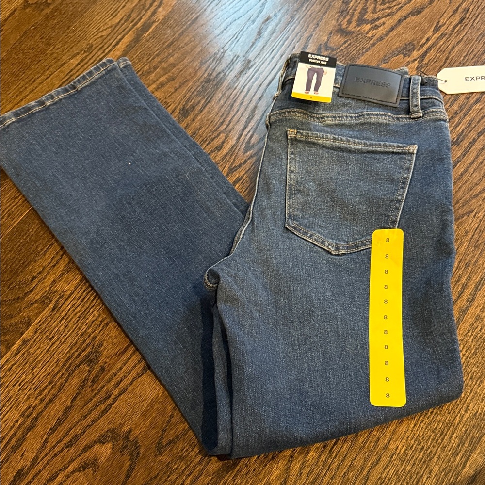 Express woman’s denim jeans bootcut  Indigo Slim Straight Jeans